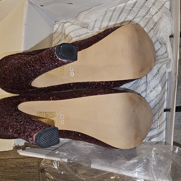 Passarello Red sparkling glitter pumps - Picture 3 of 5